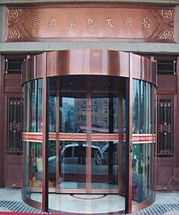 兩翼旋自動轉(zhuǎn)銅門